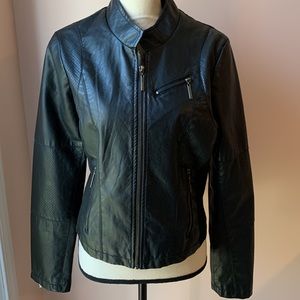 Therapy faux leather jacket
